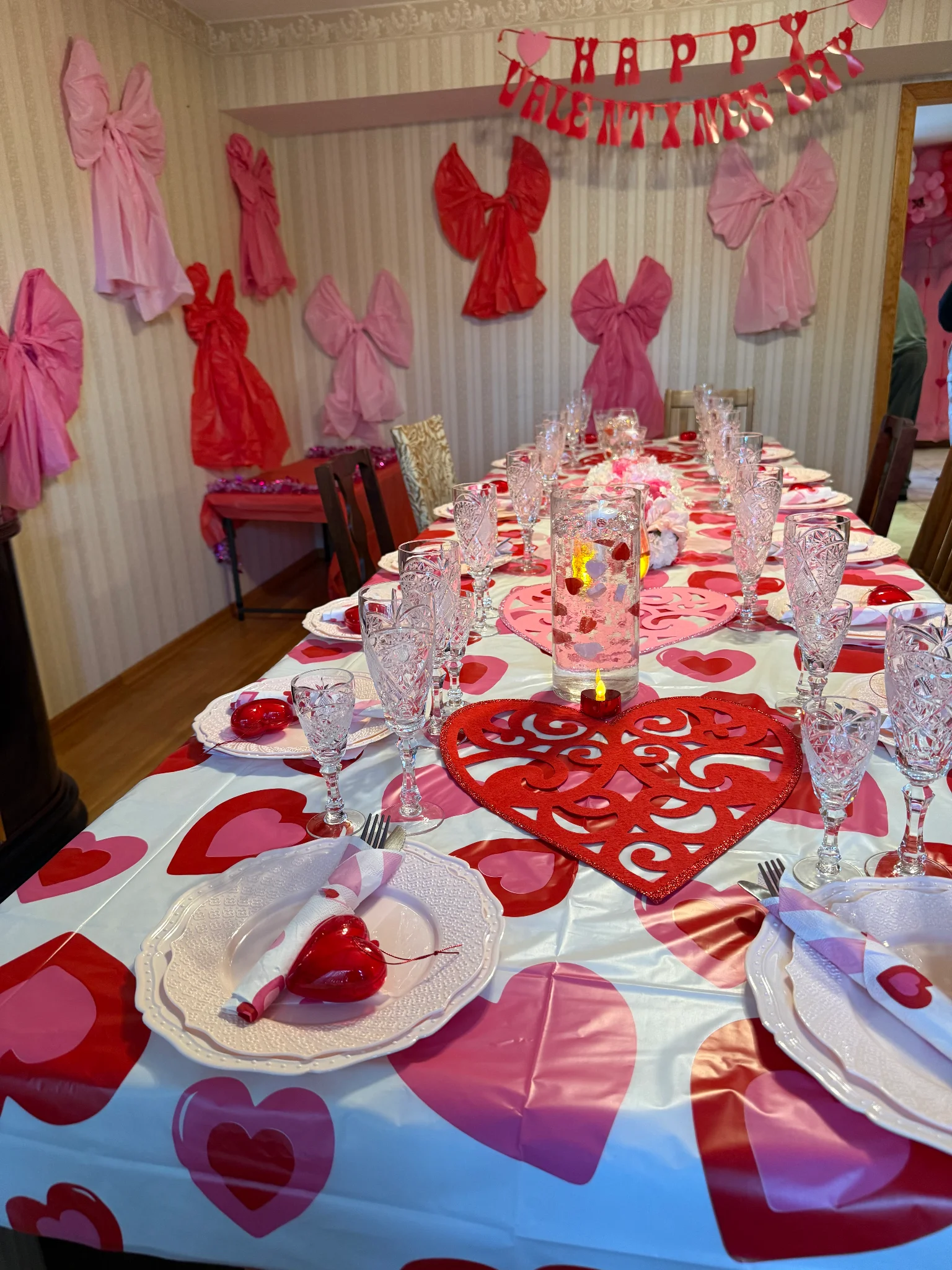 Tablescape set up in East Brunswick, NJ